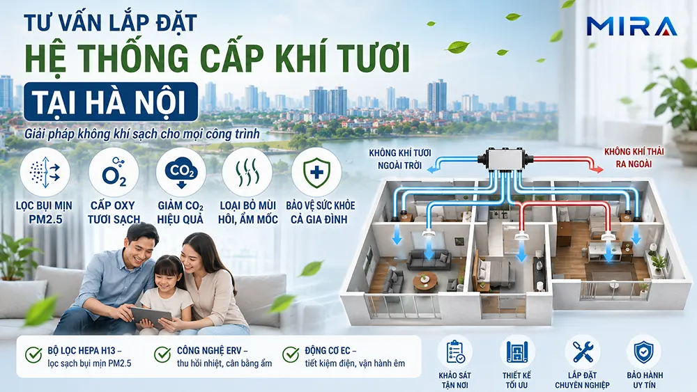 Tư vấn lắp đặt hệ thống cấp khí tươi tại Hà Nội